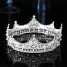 JORCEDI King Crystal Wedding Tiara - Vintage Rhinestone Crown for Prom, Pageant, Birthday - Silver - Buy Online on GoSupps.com