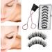 Magnetic False Eyelash Set Magnetic Eyelashes Without Eyeliner Realistic Thick And Curly Reusable Easy To Operate For Girls Makeup - Buy Online on GoSupps.com
