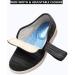 DENACARE Women's Wide Width Diabetic Shoes | Adjustable Closure | Lightweight & Comfortable | Ideal for Edema, Plantar Fasciitis, Bunions, Arthritis | SW3 Black/Grey - Buy Online on GoSupps.com