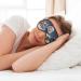 Christmas Santa Snowman Print Double-Sided Eye Mask | Soft Light Blocking for Enhanced Sleep Quality - Buy Online on GoSupps.com