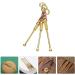 ARTIBETTER Tiny Measuring Spoons 3 Pcs Set - Retro Copper Earwax Remover & Cleaner Kit for Adults - Portable Golden Ear Wax Picker Miniature Tools - Buy Online on GoSupps.com