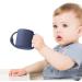 Silicone Baby Training Cup 7oz - Food Grade Toddler Open Cup with Handles for Baby Led Weaning - Blue - Buy Online on GoSupps.com