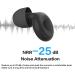 Silicone Ear Plugs for Sleeping - NRR 25 dB Noise Cancelling, Reusable & Super Soft - Ideal for Concerts, Motorcycle, Travel - Black - Buy Online on GoSupps.com