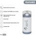 ZOLI INC White Pow Squeak Straw Insulated Bottle - 1 EA - Buy Online on GoSupps.com