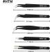 HengTianMei Precision Tweezers Set Anti-static ESD Tweezers Kit  Equipped with carving knife  metal crowbar and storage bag (12 PCS) - Buy Online on GoSupps.com