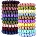 MAORULU Spiral Hair Ties No Crease  Colorful Traceless Hair Ties  Elastic Coil Hair Ties for Women Girls  Matte Phone Cord Hair Ties  Waterproof Hair Coils for for Any Kinds of Hair (20PCS  Multicolor) B