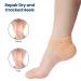 Silicone Heel Protectors - 3 Pairs Gel Heel Cups for Plantar Fasciitis, Cracked Heels, Blisters - Nude, Women & Men - Buy Online on GoSupps.com