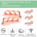 Welnove Hammer Toe Crests Pads - 10 PCS Gel Toe Straightener for Pain Relief - 3 Loop Beige Cushion Support - Buy Online on GoSupps.com