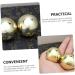 Fomiyes Vibrating Massage Balls - Handball & Finger Massage for Relaxation & Fitness - 1 Pair of Decorative Brass Palm Balls - Buy Online on GoSupps.com