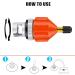 Inflatable Boat SUP Pump Adaptor Set - 4 Pcs Air Valve Adapter Kit for Conventional & Foot Pump | Compressor Connector for Paddle Board, Kayak, Stand Up Paddleboard - Buy Online on GoSupps.com
