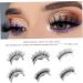 Kiss Lashes no Glue Needed Reusable Self Adhesive Eyelashes 3D Makeup Eyelash for Women Girl Eye Makeup Tool 1Pair No. 3 Slim Long 3# NO.3 - Buy Online on GoSupps.com