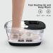 HOSPAN Collapsible Foot Spa - Heated Bubble Red Light Shiatsu Massager for Relaxation & Stress Relief - Portable Foot Bath with Temperature Control - Buy Online on GoSupps.com