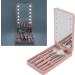 KKPLZZ Makeup Brush Set with Mirror Multifunctional Cosmetic Brushes Kit with Rotatable Foldable LED Mirror for Home Dormitory Travel - Buy Online on GoSupps.com