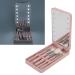 Travel Makeup Brush Set with Case and Mirror 5pcs Complete Function Cosmetic Brushes with LED Illumination for Home