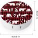 Buffalo Plaid Woodland Christmas Portable Contact Lens Case with Mirror | Cute Winter Contact Lens Box Kit - Buy Online on GoSupps.com