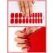 Kalolary 20Pcs Gel Nail Polish Stickers - Jujube Red Full Wraps with UV/LED Cure - Nail Strips for Women & Girls - Buy Online on GoSupps.com