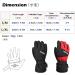 TRIWONDER Thermal Fleece Ski Gloves for Kids | Warm Black & Red Snowboard Gloves (L/XL 9-12 Years) - Best Winter Gear - Buy Online on GoSupps.com
