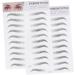 FOMIYES 4 Pcs 3d Eyebrow Stickers False Eyebrows Spray Talcum Imitation Eyebrow Template Eyebrow Trimming 6d 1 count (Pack of 1) Blackx2pcs - Buy Online on GoSupps.com