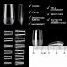 240PCS Short Fake Nails - Half-Matted Manicure Tips 12 Sizes for Beginners & Salons | Square Artificial Nail Set - Buy Online on GoSupps.com