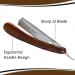 High-Quality Straight Razor - Japanese J2 Steel Cutthroat Blade with Vintage Wood Handle - Perfect for Precision Shaving - Buy Online on GoSupps.com