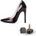 HARFINGTON 6 Pairs High Heel Tips - TPU Replacement Tap Caps for Women - 2.4mm Fine Core Pin 10x10mm U-Shape Heel Repair Caps - Black - Buy Online on GoSupps.com