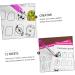 FRCOLOR 24 Sheets Coloring Exercise Book Nail Art Practice Book Manicure Training Book Nail Salon Tool Para U as Cards for Manicure Training Album Paper White Pattern 21x15cm White - Buy Online on GoSupps.com