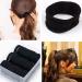 24 Large Cotton Stretch Hair Ties - Black Ponytail Holders for Curly & Thick Hair | Durable & Soft Hair Bands - Buy Online on GoSupps.com