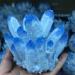 Natural Crystal Rough 300g-780g Natural Blue Phantom Ghost Quartz Crystal Cluster for Decoration 1pc (Color : 1pc 640g-700g)