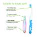 Buy WJRQD Foldable Travel Toothbrush Set - Portable Soft Bristle Brush with Case for Camping School & Travel - 4 Pack (Blue Pink Green Purple) - Buy Online on GoSupps.com