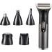 Waterproof Electric Trimmer for Women | 6-in-1 Hair Body & Eyebrow Shaver Set - Black | International Shipping - Buy Online on GoSupps.com