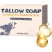 Beef Tallow Soap Bar Natural Soothing Cleanser 3.33x2.44 inches Relaxing Facial Wash Ingredients Moisturizing Body Soap for Bath Shower and Shaving - Buy Online on GoSupps.com