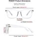 FEISEDY Vintage Reading Glasses | Blue Light Blocking | Women & Men | Spring Hinge | Clear Lens | 1.5x Magnification - Buy Online on GoSupps.com