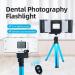RKXKJ Dental Photo Equipment - High Brightness Flash Light with Bracket | 6000-6500K | Ideal for Clinics Beauty Food Photography - Buy Online on GoSupps.com