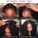 Ainmeys 26 Inch Brazilian Kinky Curly V Part Human Hair Wig for Black Women - 150% Density | V Shape No Leave Out Lace Front U Part Wig - Buy Online on GoSupps.com