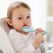 Baby & Toddler Heart Shaped Silicone Feeding Set | 5-Piece Tableware Set with Bib, Plate/Bowl, Fork & Spoon, Sippy Cup Lid - Sage - Buy Online on GoSupps.com