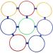 Sensory Training Hoops Free Combination Hopscotch Hoop Plastic Material Multipurpose 10PCS with 10 Buckles for Jumping Activities Dia 47cm / 18.5in - Buy Online on GoSupps.com