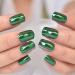 Chrome Green Short Square Press On Nails - Electroplate Design Daily Wear Fake Manicure (24pcs) - Buy Online on GoSupps.com