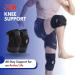 Hinged Knee Brace for Pain Relief - Adjustable Support with Removable Hinge & Shock Absorber for ACL PCL & Meniscus Tear - Universal Size for All - Buy Online on GoSupps.com