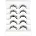 Eyelashes Faux Mink Lashes Natural Look Thick Wispy False Eyelashes 11mm 15mm Thin Band Simple Fake Lashes for Small Eyes 5 Pairs (JKX61) - Buy Online on GoSupps.com