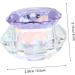 DOITOOL Nail Art Crystal Cup Manicure Glass Jar Empty Sample Jar Glass Paint Jar Nail Acrylic Dish Big Crystal Glass Jars Nails Powder Storage Jar Lipstick Glass Jar Purple Cover Diamond 6.5x8cm Purple - Buy Online on GoSupps.com