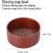Angrek Wood Shaving Soap Bowl Cup - Round Shaving Shell for Men | 8.3x4cm | Ideal for Foam & Cream Soap - Buy Online on GoSupps.com