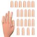 20 pieces Gel Finger Cots,Finger Protector, Silicone Finger Cap Finger Cover, Finger Support Sleeve for Trigger Finger, Hand Eczema, Finger Cracking and More Nude