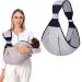 Baby sling adjustable koala sling multifunctional baby carrier breathable baby sling sling newborn 3d network tag bag baby baby carrier for baby carrier toddlers up to 18kg completely gray