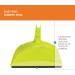 Casabella Basics 2-Piece Angled Broom and Dustpan Set - Silver/Green | Cleaning Set - Buy Online on GoSupps.com