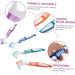 Buy Minkissy Toothbrush for Dentures - Dual Head Colored Rubber TPE 28 Pieces - Ideal for Daily Care & Hygiene - Buy Online on GoSupps.com