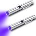 LEAGY 2 Pack Pen Torch 365nm UV Light Penlight USB Rechargeable Torch Black Light Flashlight for Detecting Mold Fungus Fluorescent Stains and Pet Urine etc