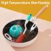 3 in 1 Silicone Bottle Cleaner Brush Set with Stand - Green | Ideal for Baby Bottles, Straws, Breast Pumps | Easy Cleaning Kit - Buy Online on GoSupps.com