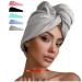 Curly Cotton Hair Towel (Grey) Queen