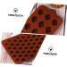 Cabilock 2pcs Chocolate Mold Mini Silicone Sphere Chocolate Candy Making Molds Silicone Molds for Baking Silicone Ice Cube Trays Non-Stick Chocolate Baking Mold Jelly 3D Chocolate Candies 18.5X11CM Light Brown 1 - Buy Online on GoSupps.com