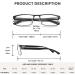 Eyglajdd 4 Pairs Men's Metal Rectangle Reading Glasses - Spring Hinge Bronze 3.5x Magnification - Stylish & Comfortable - Buy Online on GoSupps.com